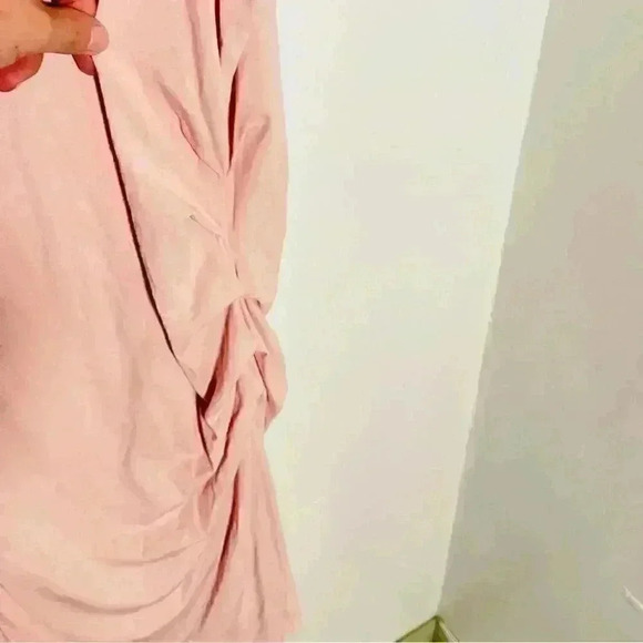 Athleta Della Dress Bodycon Breathable Cotton Orchid Pink Size 2X - Picture 4 of 7